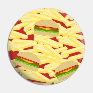 FAST Food Burgers And Fries Pin