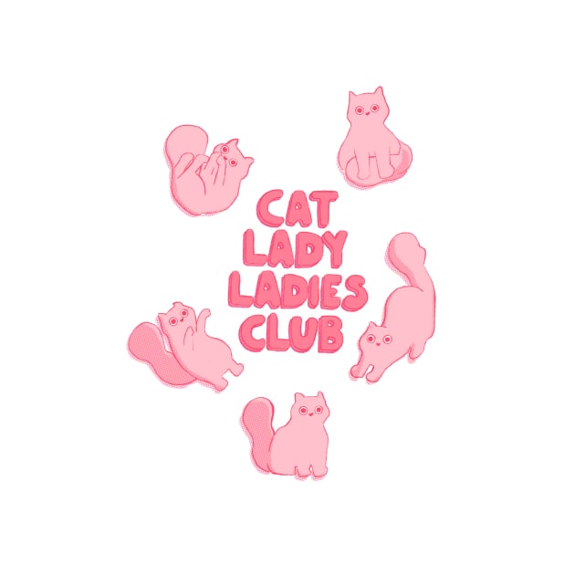 Cat Lady Ladies Club by ilustracici