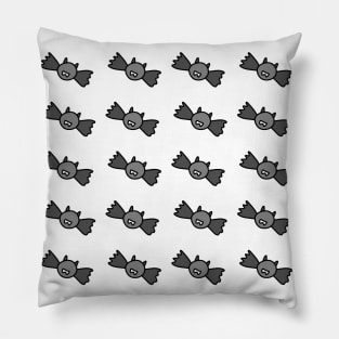 Halloween Bat Print Doodle, made by EndlessEmporium Pillow