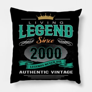 Birthday - Living Legend Since 2000 Pillow