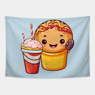 Donut kawaii  junk food T-Shirt cute  funny Tapestry