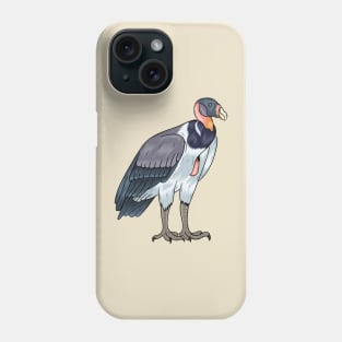 King vulture bird cartoon illustration Phone Case