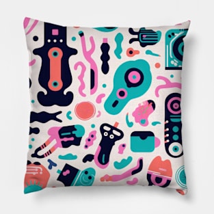 Playful Arena: Whimsical Monster Mates Pillow