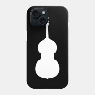 White Double Bass Phone Case