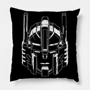 iconic robot head Pillow