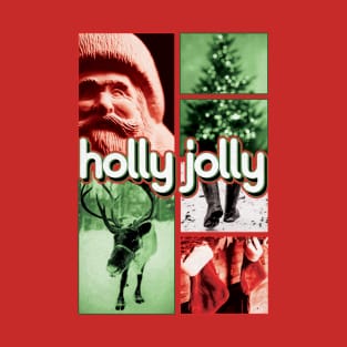 Holly Jolly Xmas Collage T-Shirt