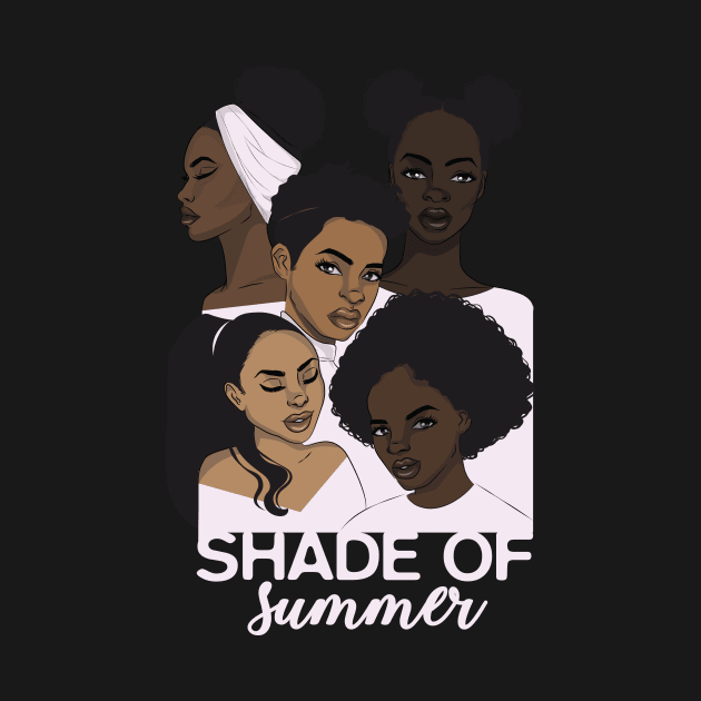 Shades of Summer / Girls of Color Illustration / Summer by monicasan