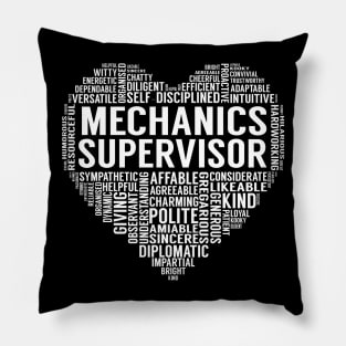 Mechanics Supervisor Heart Pillow