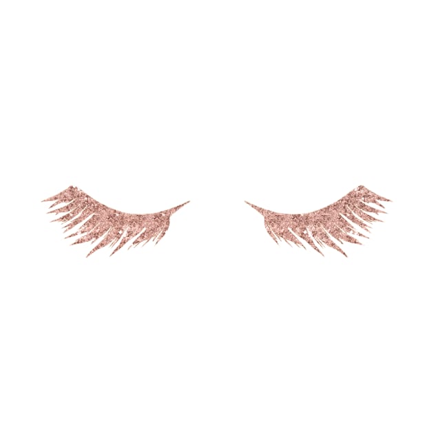 Pretty Rosegold Eye Lashes by NatureMagick