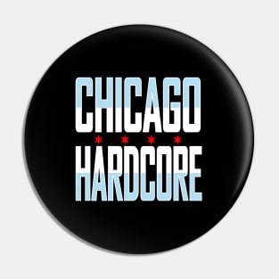 Chicago Flag - Chicago Hardcore House Music Pin