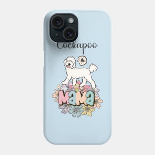 White Cockapoo Mama Phone Case