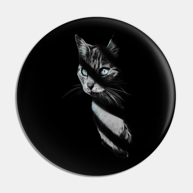 Cat in the Shadow Pin by Fan.Fabio_TEE