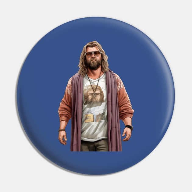 Fat Thor Dude Pin by Grassroots Green