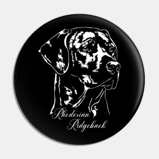 Rhodesian Ridgeback dog lover portrait Pin