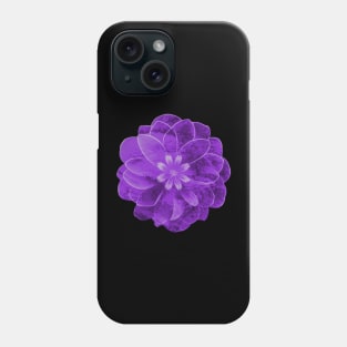 Purple texture flower Phone Case