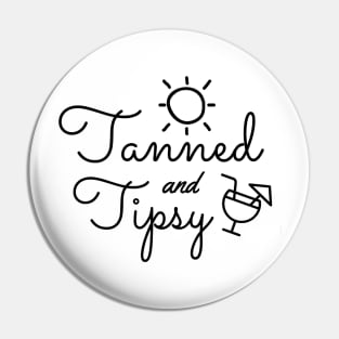 tanned and tipsy shirt, summer shirt, beach shirt, gift for unisex Pin