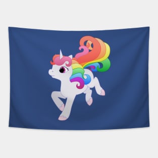 Rainbow Baby Unicorn Tapestry