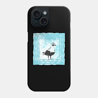 seagull in blue Phone Case