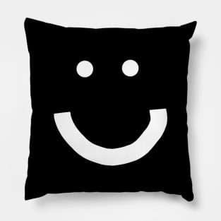 Express Yourself Minimal Happy Smiley Face Pillow