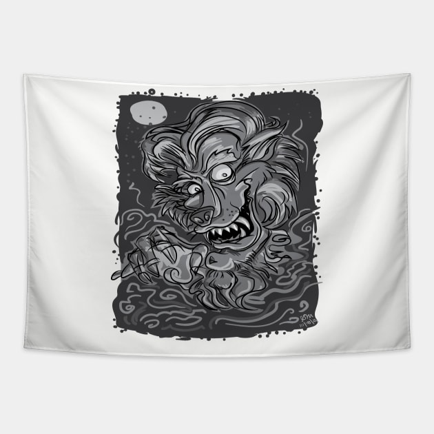 Werewolf or Wolfman Tapestry by eShirtLabs