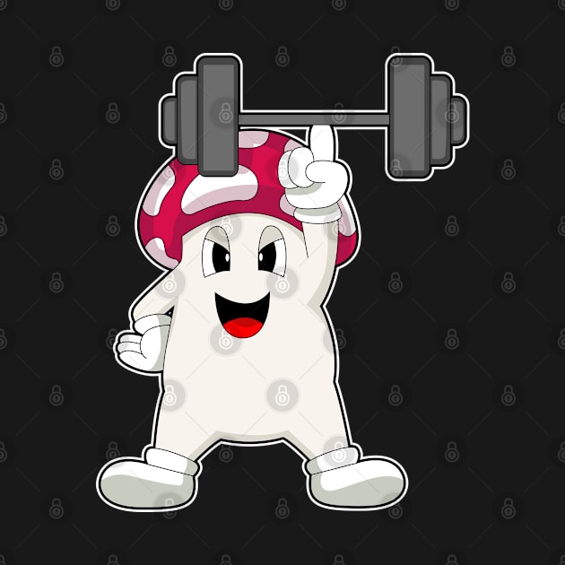 Mushroom Bodybuilding Dumbbell by Markus Schnabel