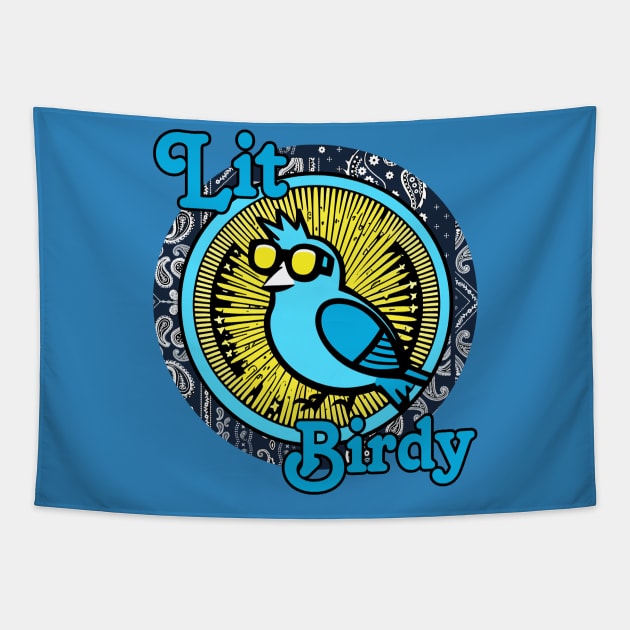 The Lit Birdy Tapestry by Lit Birdy