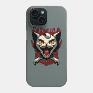 CATACULA, The Vampire Lord Cat Phone Case