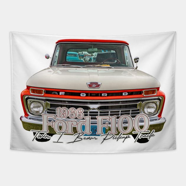 1966 Ford F100 Twin I Beam Pickup Truck Tapestry by Gestalt Imagery