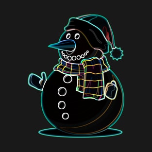 snowman Christmas - glow edition T-Shirt