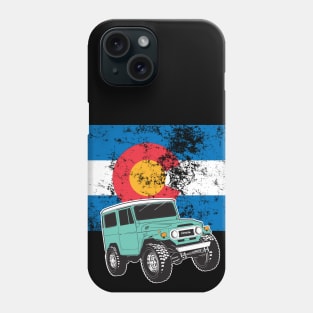 FJ40 with Colorado Flag Phone Case