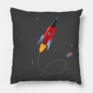 red rocket Pillow