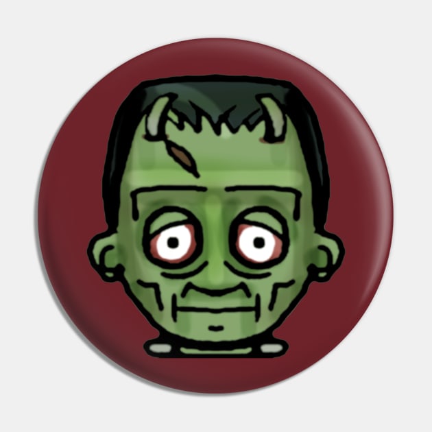 Frankenstein's Monster Pin by Bits