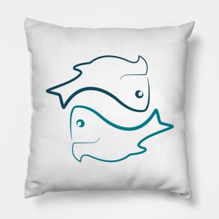 Pisces fish animals cute Pillow