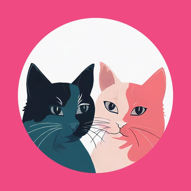 Two cats by KOTYA