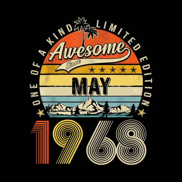 Awesome Since May 1968 Vintage 55th Birthday by PlumleelaurineArt