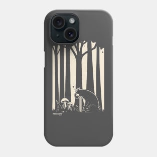 Cute monster 's mushroom trip in the forest Phone Case