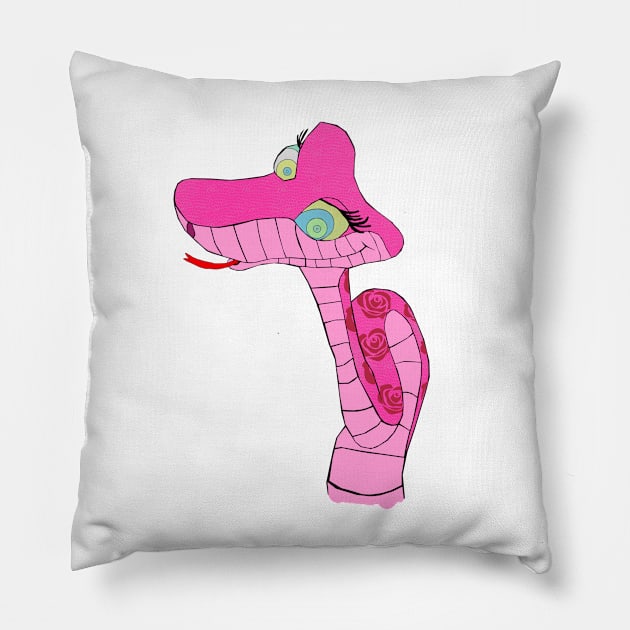 PINK KAA HYPNOS Pillow by FFSteF09