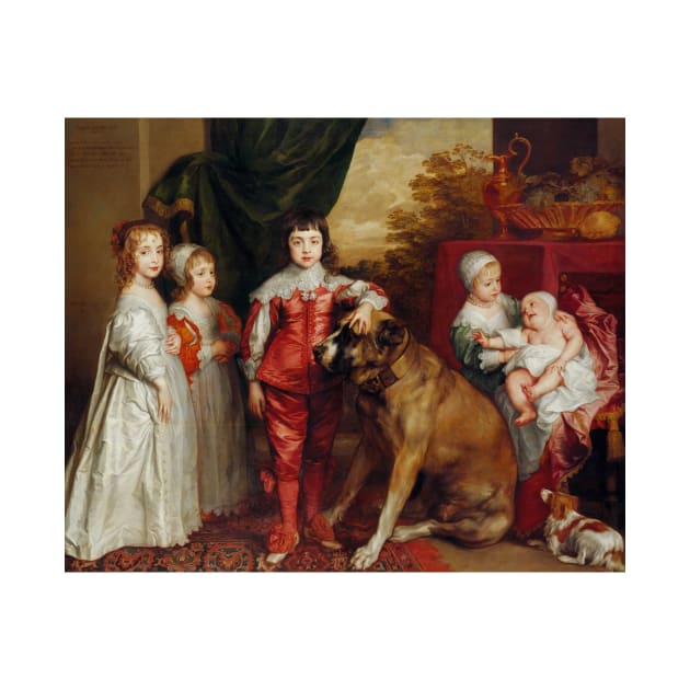 Five Eldest Children of Charles I by Anthony van Dyck by Classic Art Stall