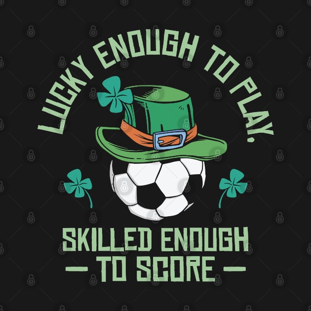 St. Patrick's Day Soccer Sport Lucky Shamrock Football by Tom´s TeeStore