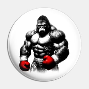 Gorilla boxer Pin