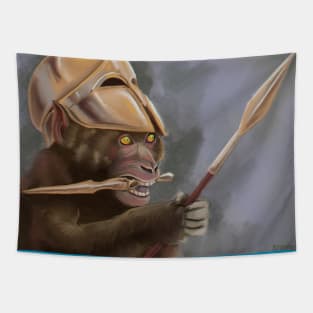 Warrior monkey Tapestry