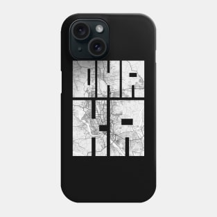 Dhaka, Bangladesh City Map Typography - Light Phone Case