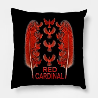 Red Cardinal bird cute bird Pillow