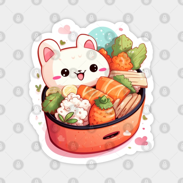 Cute Bento Magnet by Prism Chalk House