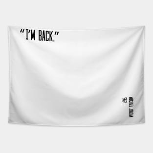 Michael Jordan I'm back quote Tapestry