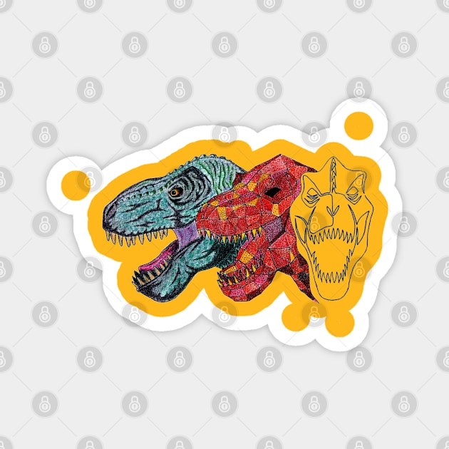 T-Rexwerk Magnet by Gus the little guy