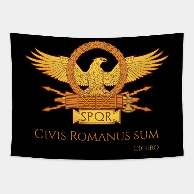 Civis Romanum Sum Tapestry by Styr Designs