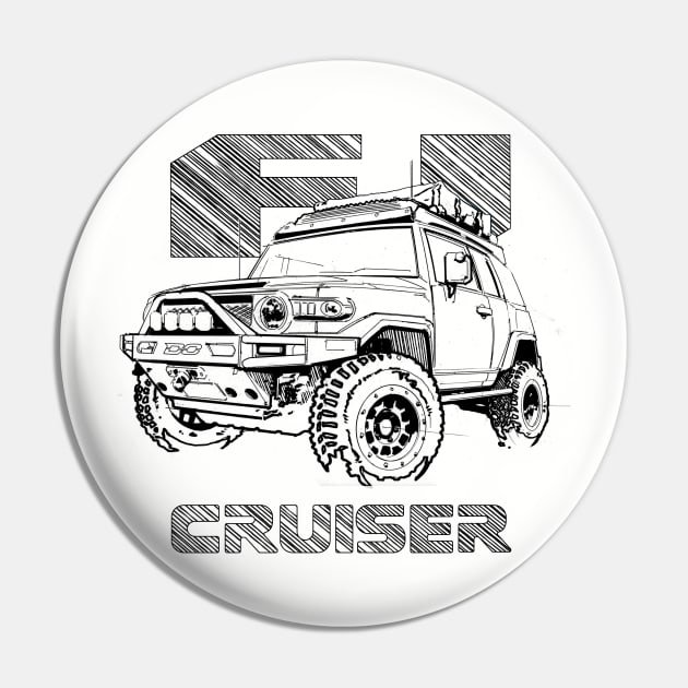 FJ Cruiser (XJ10) – LineArt Pin by robert1117