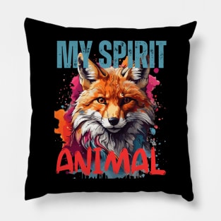 Fox Spirit Animal Pillow