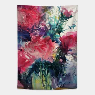 Loose Floral Watercolor #08 Tapestry